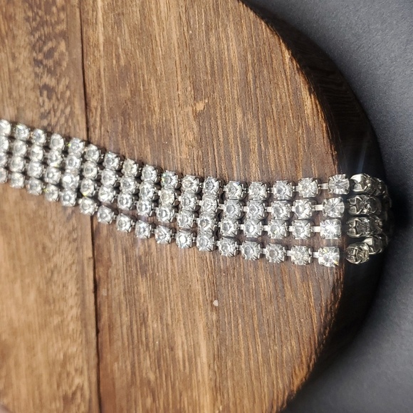 ‎N3330 stunning tennis tie elegant formal necklace bling it up! - Picture 5 of 5